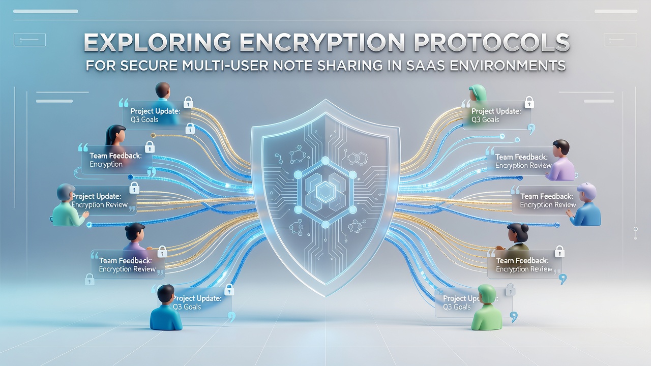 Exploring Encryption Protocols for Secure Multi-User Note Sharing in SaaS Environments